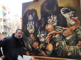 Kiss - JOAN VIZCARRA's Original Comic Art Gallery at ComicArtFans.com